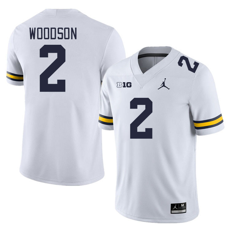 Michigan Wolverines #2 Charles Woodson College Football Jerseys Stitched Sale-White
